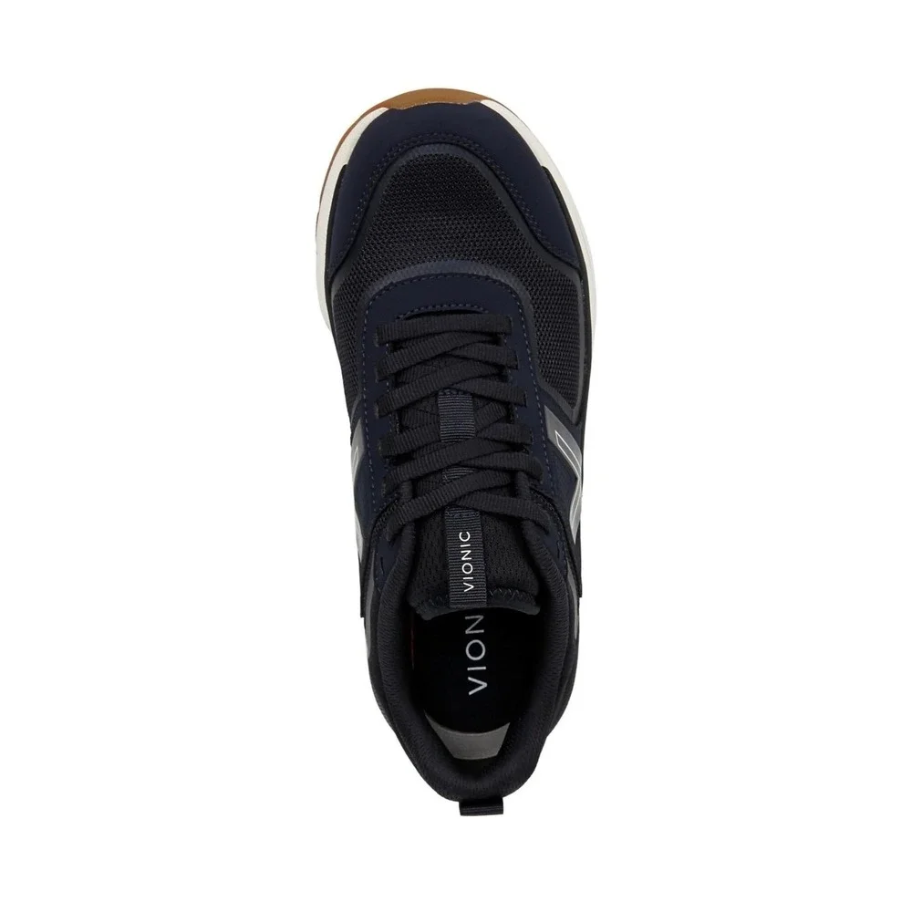 Vionic Strider Walking Shoes Womens 7 Navy Blue Orthopedic Sneakers WSTRIDER001